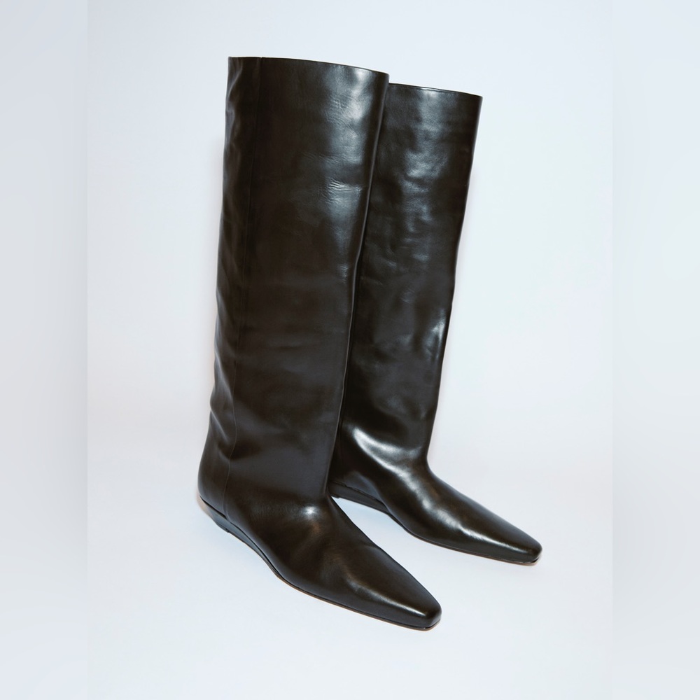 Arket Wide-Shaft Wedge Boots